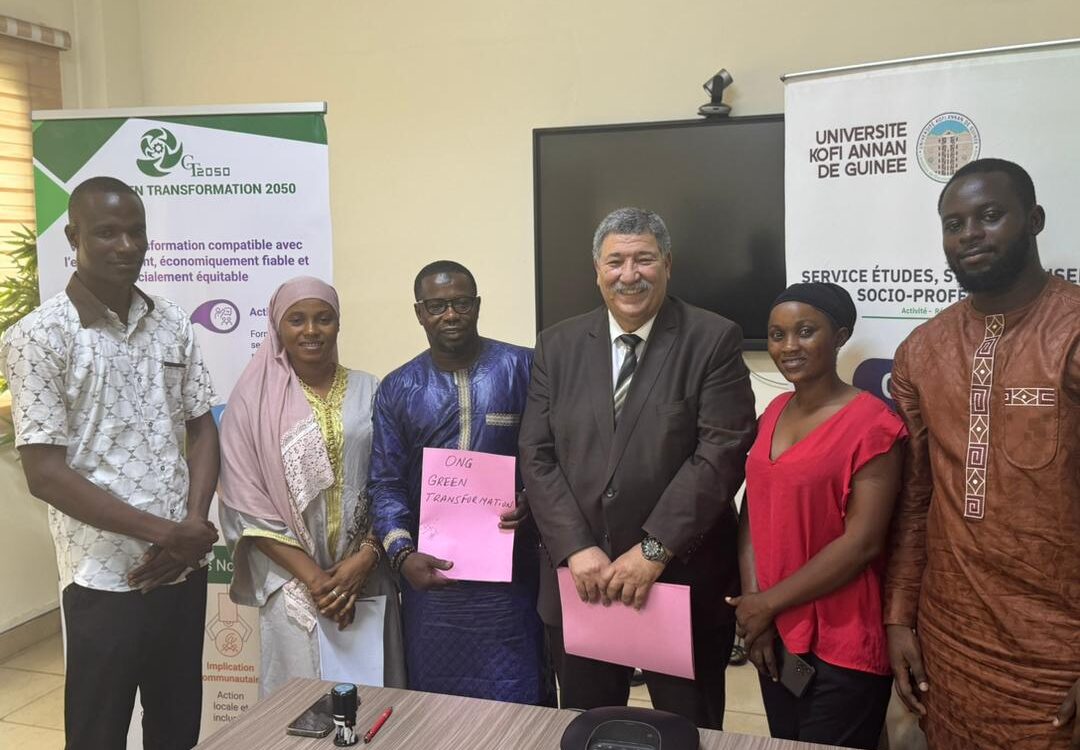Signature d’un partenariat avec l’université Koffi Annan de Guinée: Une nouvelle étape vient d’être franchit par GT2050